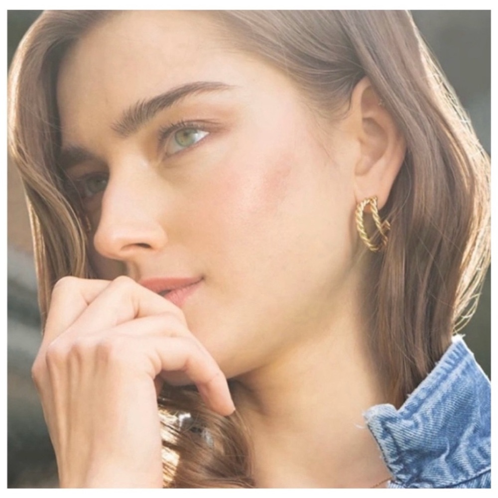 Rendor Gold Victoria Double Hoops
